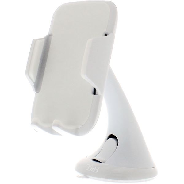 Support voiture téléphone ventouse blanc T'NB