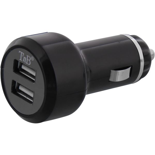 Chargeur allume-cigare 2 entrées USB 3A T'nB