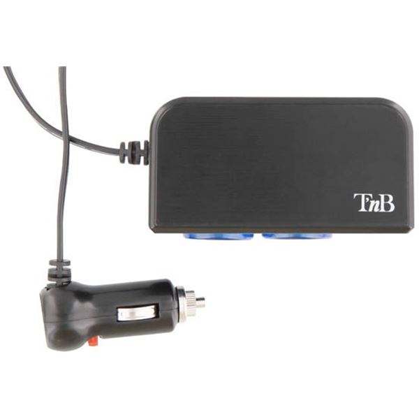 Doubleur allume-cigare + 2 entrées USB T'nB
