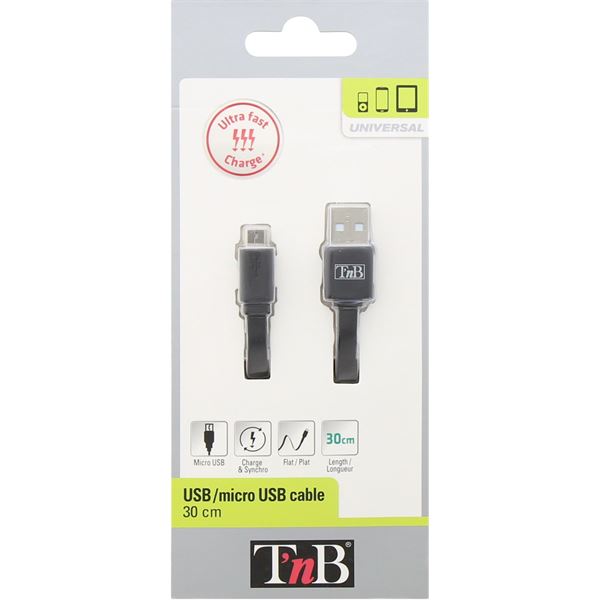 Câble USB / micro-USB court T'nB