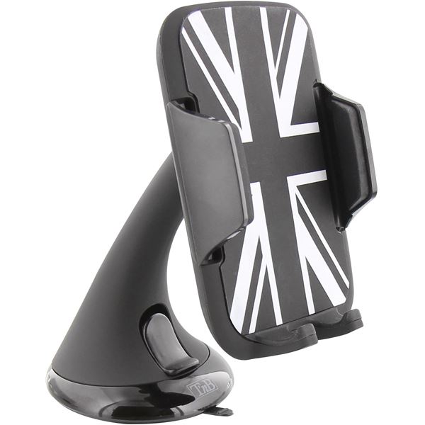 Support pince universel Union Jack sur pare-brise T'nB