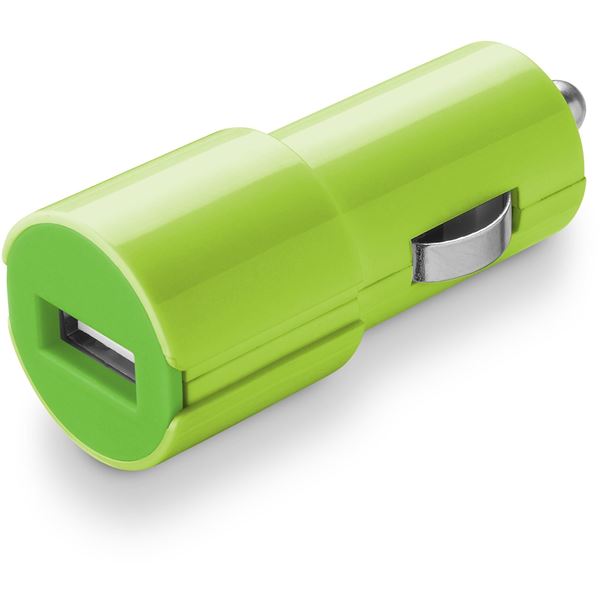 Chargeur allume cigare vert 1 entrée 2A Cellular Line