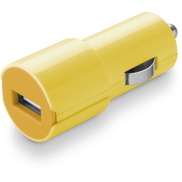 Chargeur allume cigare jaune 1 entrée 2A Cellular Line