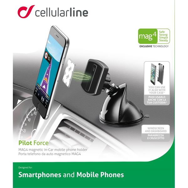 Support magnétique sur pare-brise Cellular Line