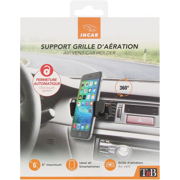 Support universel sur grille d'aération T'nB