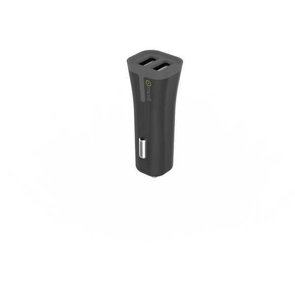 Chargeur allume-cigare 2 entrées USB 2,4A Muvit
