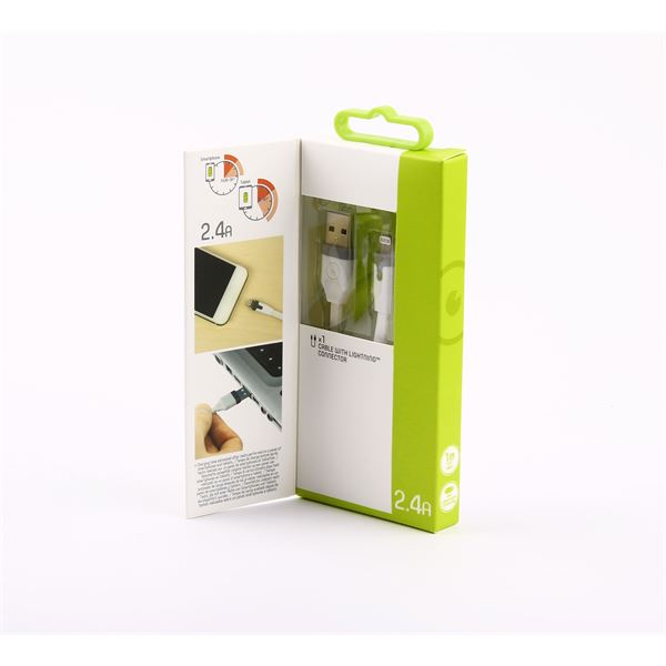 Câble de recharge plat USB / lightning Muvit