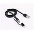 Câble de recharge 2en1 micro USB + USB-C Muvit