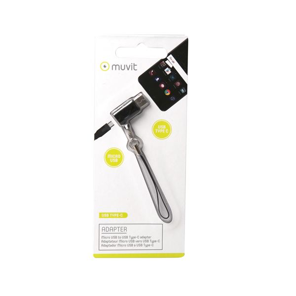 Adaptateur Micro-USB vers USB-C Muvit