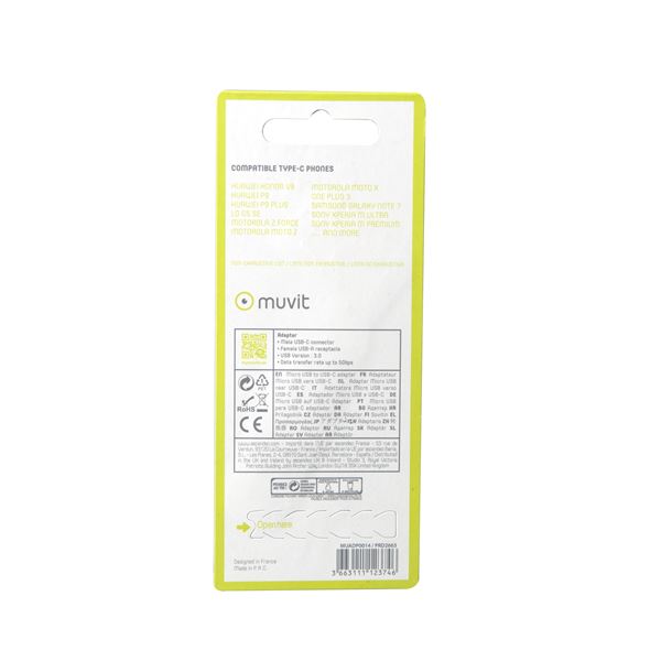 Adaptateur Micro-USB vers USB-C Muvit
