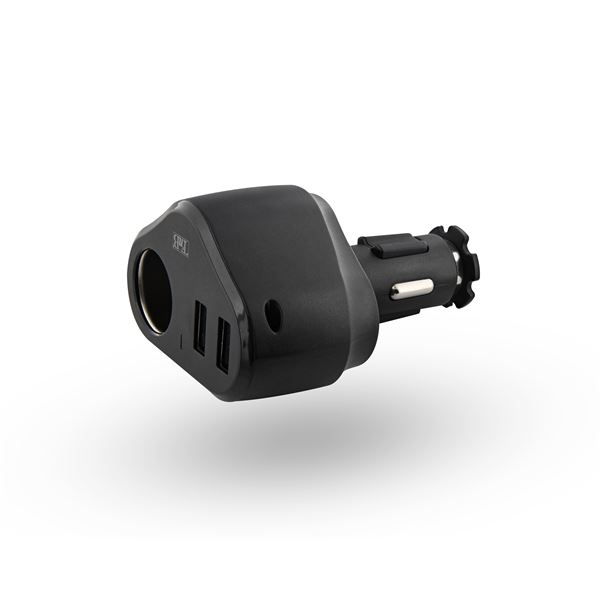 Chargeur allume-cigare 3 en 1  + 2 USB T'nB