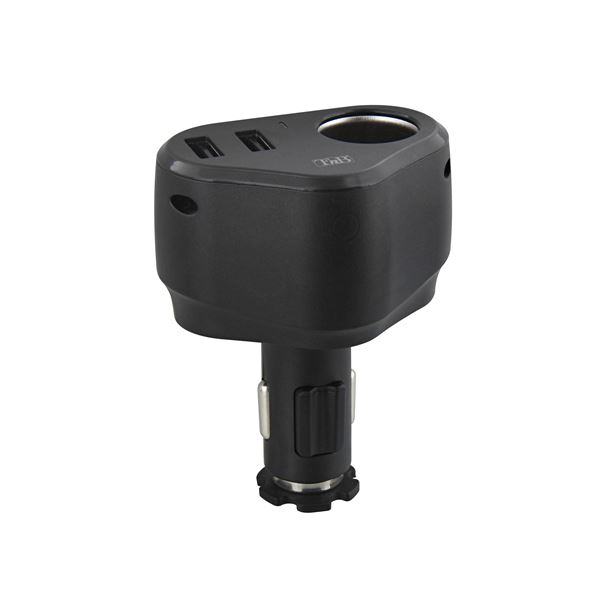 Chargeur allume-cigare 3 en 1  + 2 USB T'nB