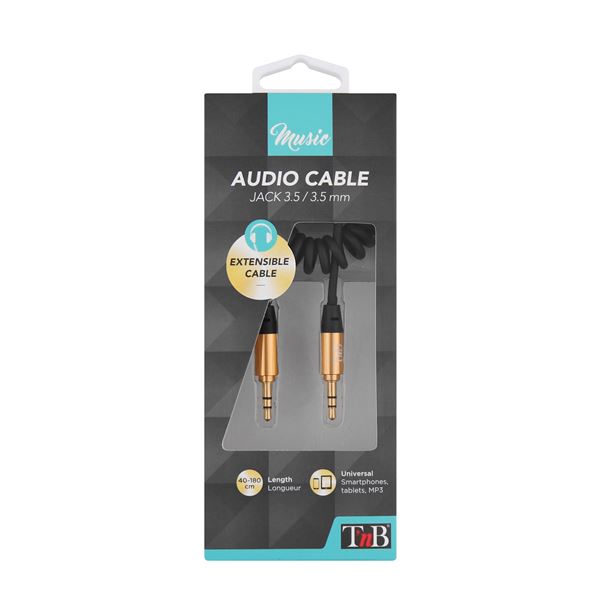 Câble jack torsadé  3.5 mm MUSIC T'nB