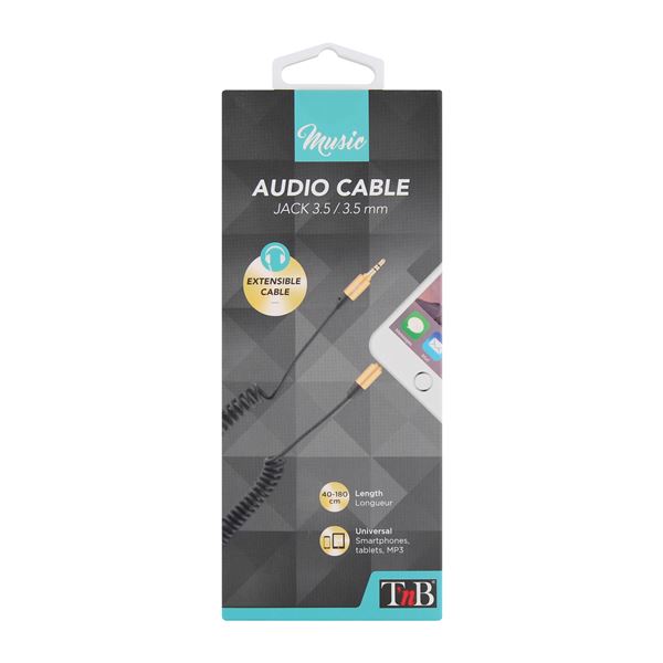 Câble jack torsadé  3.5 mm MUSIC T'nB