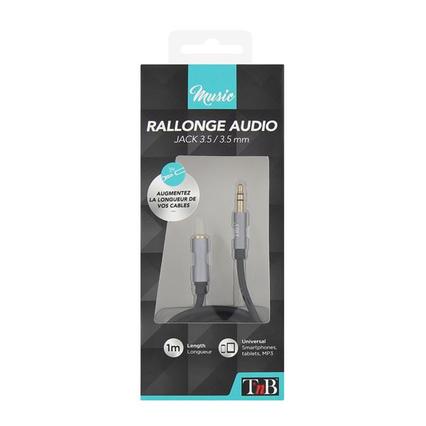 Rallonge audio jack 3.5mmT'nB