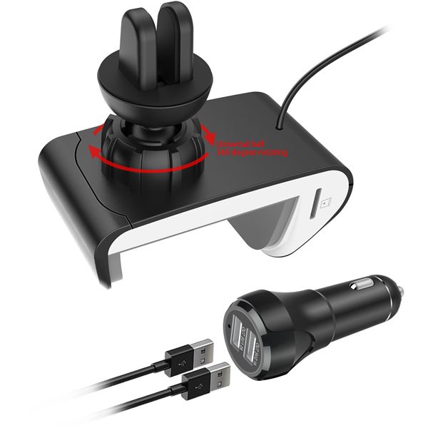 Support smartphone et Transmetteur FM Bluetooth - 3 en 1 RDI