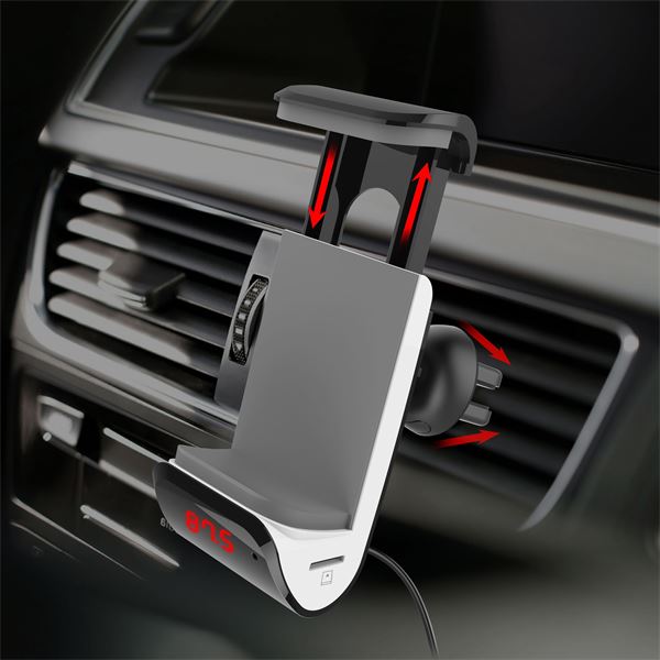Support smartphone et Transmetteur FM Bluetooth - 3 en 1 RDI