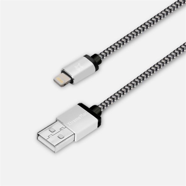Câble premium lightning - argent - XTREMEMAC