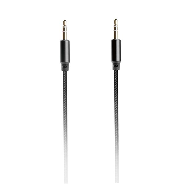 CABLE JACK TRESSE 1,5m NOIR MUVIT