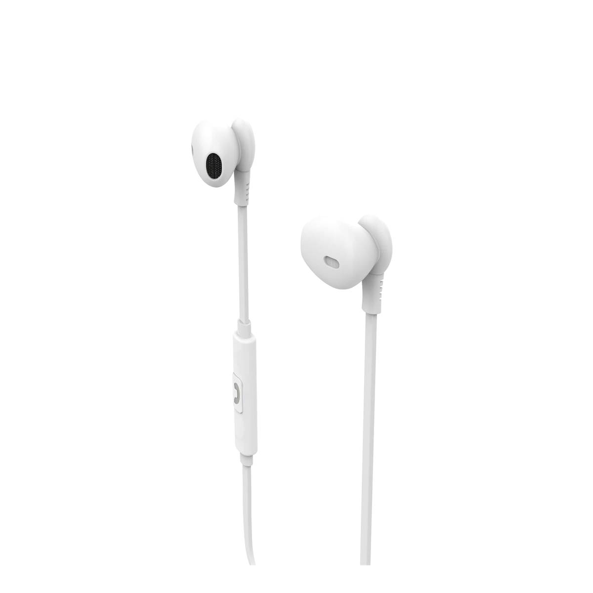 Ecouteurs / Kit Pieton Blanc Caoutchouc Muvit