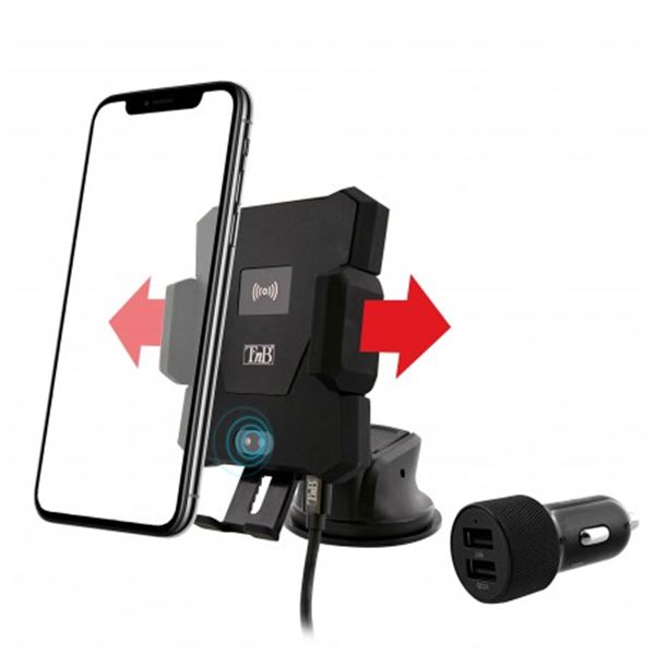 Support téléphone chargeur à induction avec pinces motorisées TNB