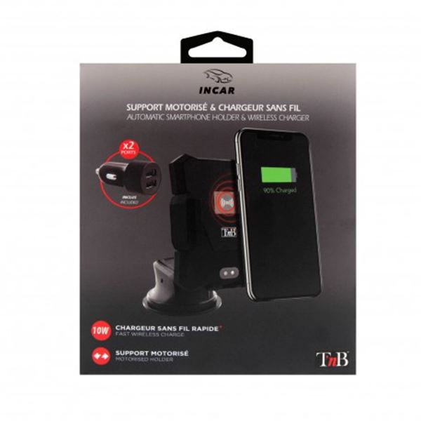 Support téléphone chargeur à induction avec pinces motorisées TNB