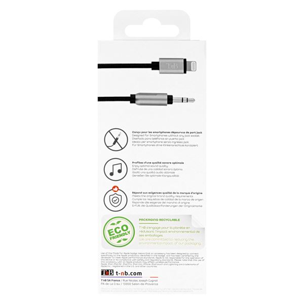 Câble Iphone vers Jack TNB