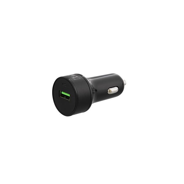 Chargeur Allume cigare QC3.0 + Câble Micro USB - Coloris Noir - T'nB