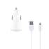 Chargeur voiture lightning 3.4A 2 USB + câble USB/Lightning 1m - coloris blanc - T'nB