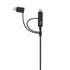 Câble 3 en 1 Micro USB + USB-C +MFI T'nB