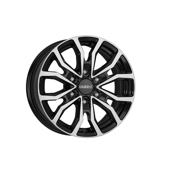 Jante aluminium Dezent 17 pouces Noir / Face Miroir