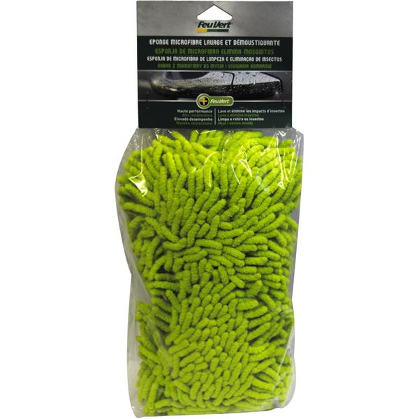 Éponge microfibre lavage & démoustiquage Feu Vert