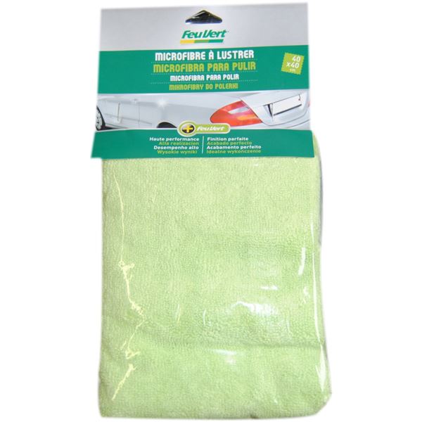 Microfibre à lustrer 40 x 40 cm Feu Vert