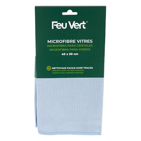 Microfibres vitres Feu Vert 40 x 30 cm