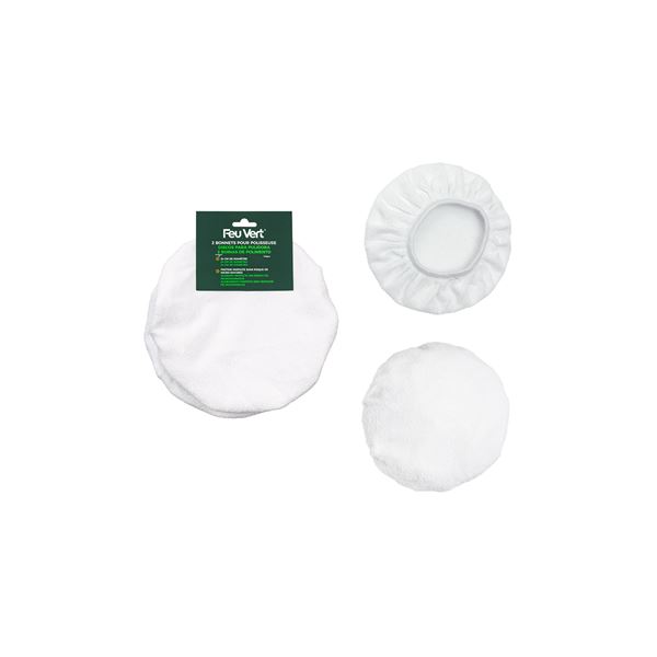 2 Bonnets pour polisseuse FEU VERT