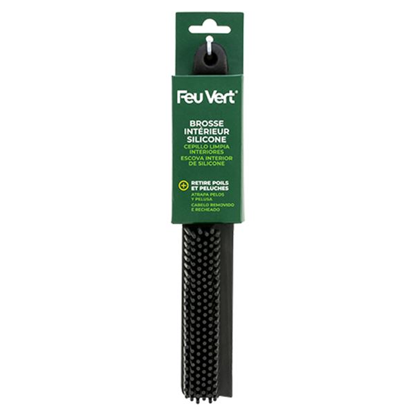 Brosse contre poils et peluches FEU VERT
