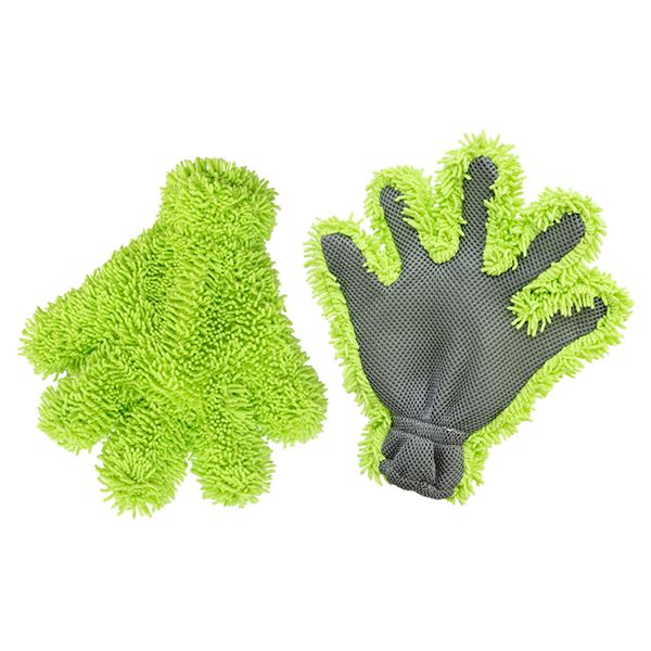 Main de lavage microfibre FEU VERT