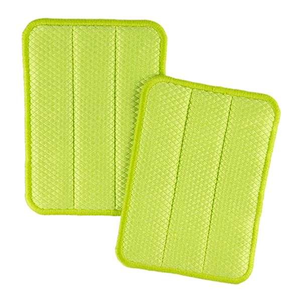2 Tampons microfibre nettoyage pare-brise FEU VERT