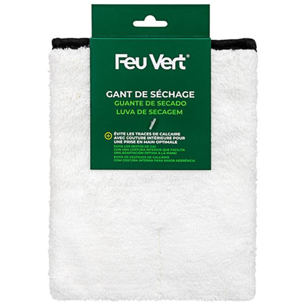 Gant de séchage microfibre FEU VERT