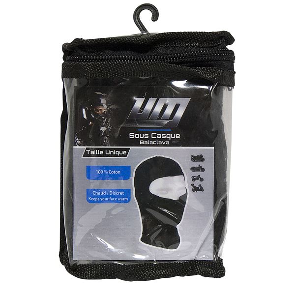 Sous moto casque coton noir UM taille unique