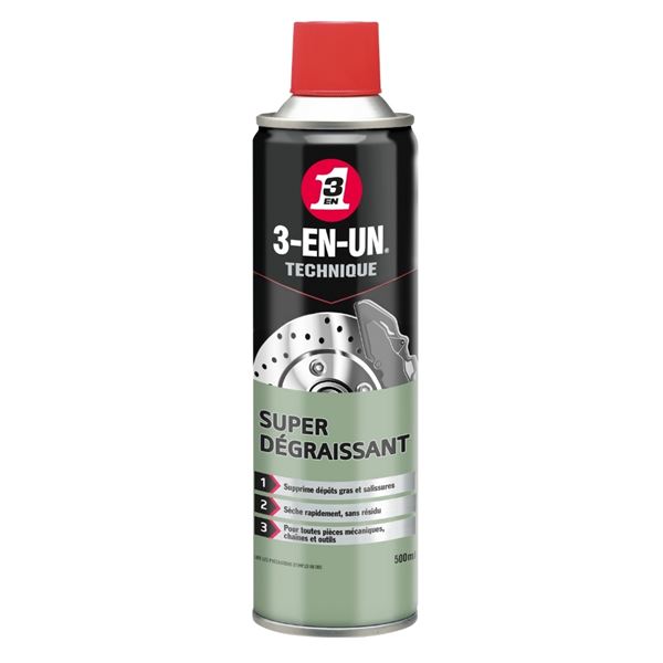 Super Dégraissant 3-EN-UN Technique aérosol 500 ml