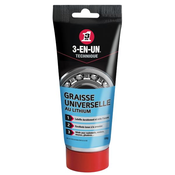 Graisse Universelle au Lithium 3-EN-UN Technique Tube 150 gr