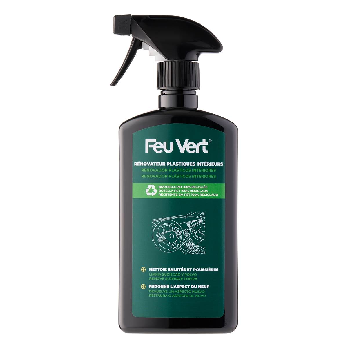 Rénovateur Plastiques Intérieurs Feu Vert 500ml