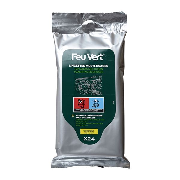 24 lingettes multi-usages FEU VERT