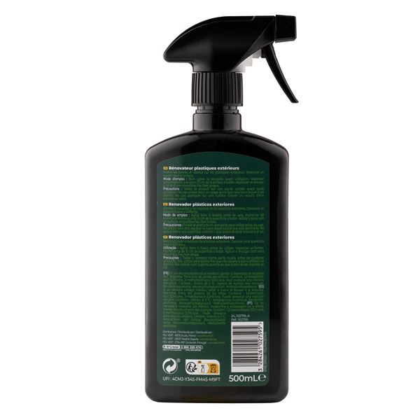 Rénovateur plastiques exterieurs FEU VERT 500ml