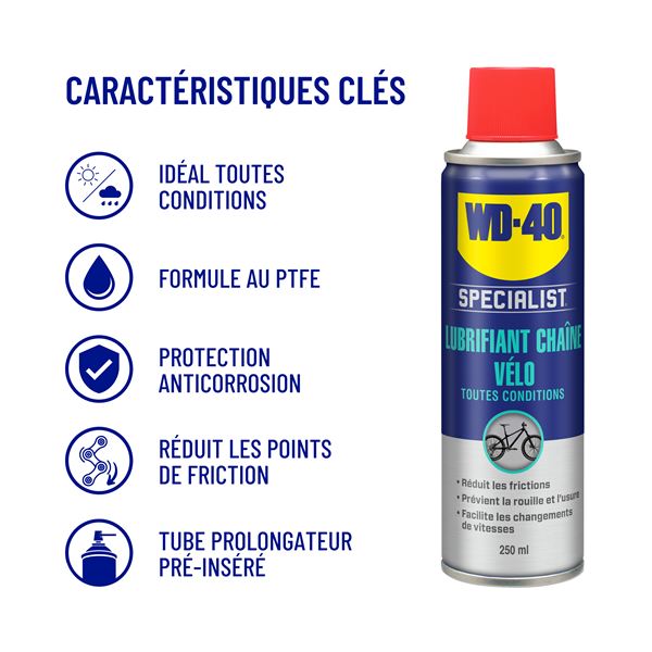 LUBRIFIANT SILICONE 250ML WD-40 SPECIALIST