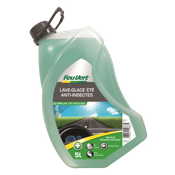 Lave-glace été démoustiquant 0°C Feu Vert 5L