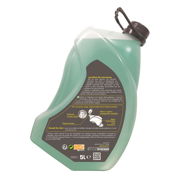 Lave-glace été démoustiquant 0°C Feu Vert 5L