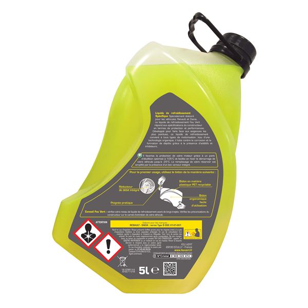 Liquide de refroidissement pour Renault / Dacia -25°C 5L Feu Vert