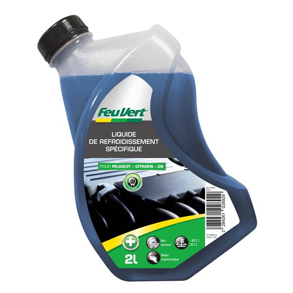 Liquide de refroidissement pour Peugeot / Citroën / DS -35°C 2L Feu Vert